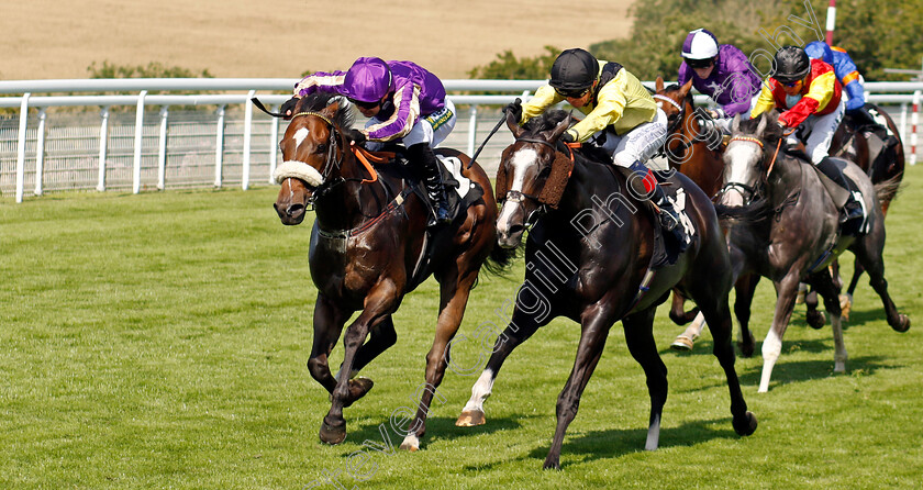 Tatterstall-0001 
 TATTERSTALL (left, Connor Beasley) beats MISS ATTITUDE (right) in The Coral Racing Club Handicap
Goodwood 30 Jul 2024 - Pic Steven Cargill / racingfotos.com