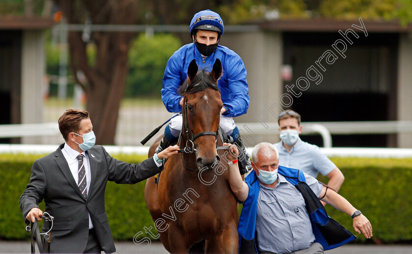 Manobo-0001 
 MANOBO (William Buick) winner of The Unibet Casino Deposit £10Get£40 Bonus Novice Stakes
Kempton 2 Jun 2021 - Pic Steven Cargill / Racingfotos.com