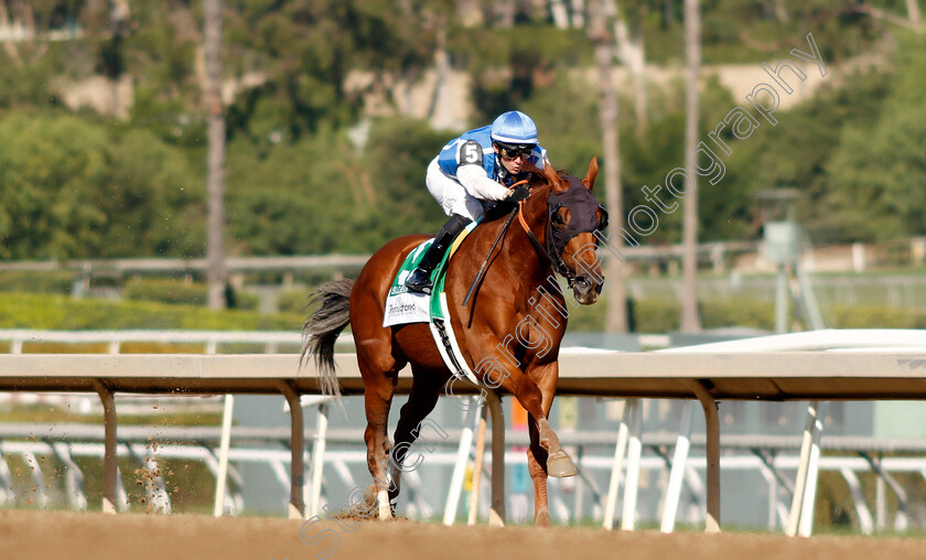 Salesman-0005 
 SALESMAN (Flavien Prat) wins The Thoroughbred Aftercare Alliance Marathon
Santa Anita 4 Nov 2023 - Pic Steven Cargill / Racingfotos.com