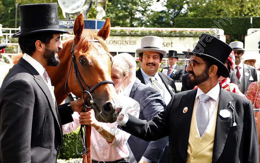 Daahyeh-0014 
 DAAHYEH with Sheikh Mohammed after The Albany Stakes
Royal Ascot 21 Jun 2019 - Pic Steven Cargill / Racingfotos.com