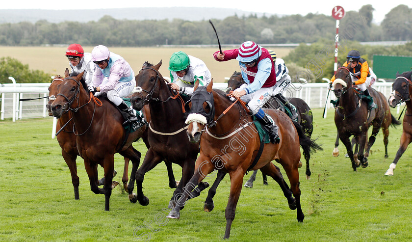 Green-Power-0002 
 GREEN POWER (green cap, P J McDonald) beats POYLE VINNIE (right) and MAYGOLD (left) in The Chelsea Barracks Handicap
Goodwood 30 Jul 2019 - Pic Steven Cargill / Racingfotos.com