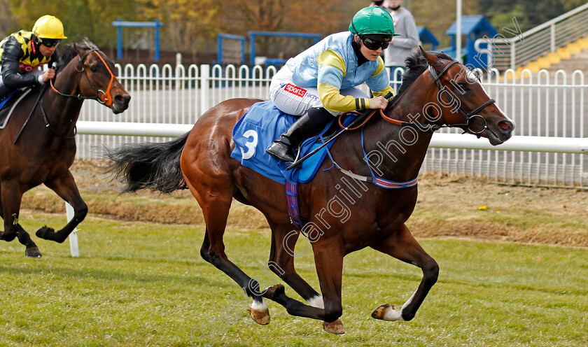 Bellarena-Lady-0004 
 BELLARENA LADY (Hollie Doyle) wins The Join Racing TV Now Novice Stakes
Leicester 24 Apr 2021 - Pic Steven Cargill / Racingfotos.com