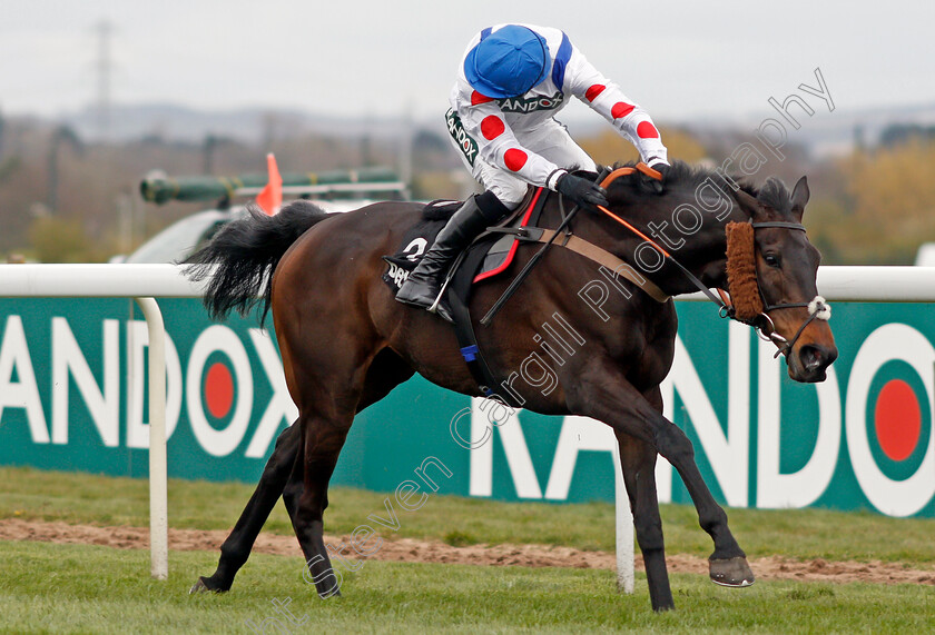 Clan-Des-Obeaux-0007 
 CLAN DES OBEAUX (Harry Cobden) wins The Betway Bowl Chase
Aintree 8 Apr 2021 - Pic Steven Cargill / Racingfotos.com