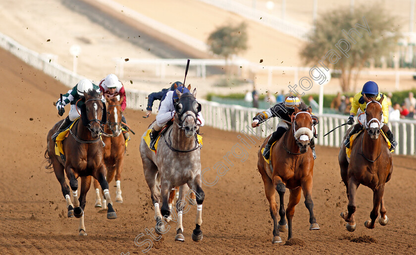 Chiefdom-0005 
 CHIEFDOM (2nd left, Royston Ffrench) beats SHAMAAL NIBRAS (2nd right) JUST A PENNY (right) and YULONG WARRIOR (left) in The Jebel Ali Mile
Jebel Ali 24 Jan 2020 - Pic Steven Cargill / Racingfotos.com