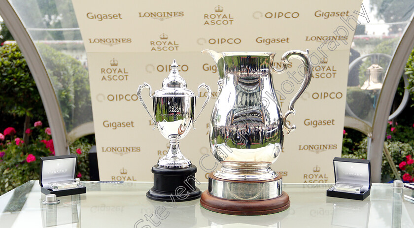 Trophies-Queen-Anne-Stakes 
 Trophies for The Queen Anne Stakes
Royal Ascot 19 Jun 2018 - Pic Steven Cargill / Racingfotos.com