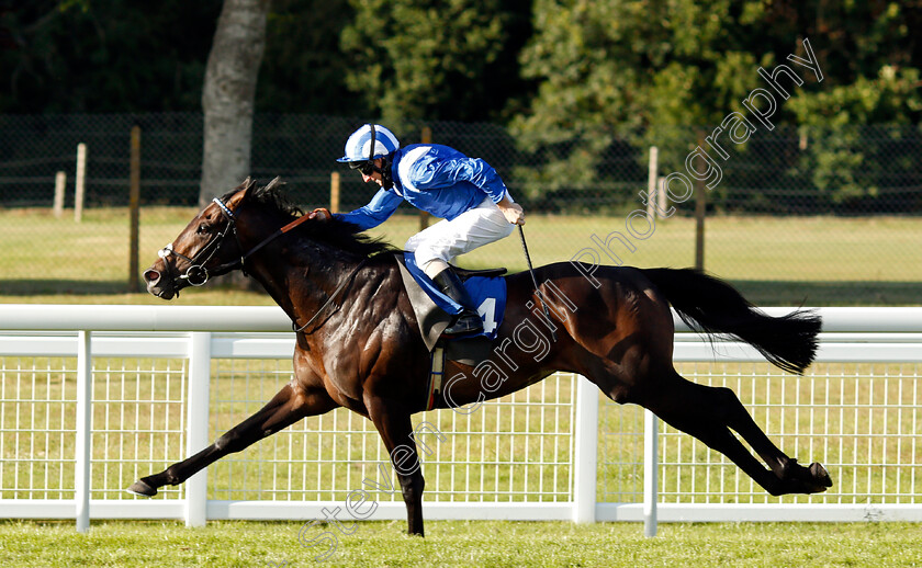 Baashir-0008 
 BAASHIR (Martin Dwyer) wins The Every Race Live On Racing TV Novice Stakes Div2
Salisbury 11 Jul 2020 - Pic Steven Cargill / Racingfotos.com