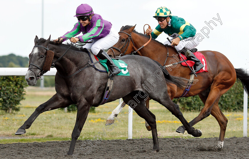 Soar-Above-0005 
 SOAR ABOVE (Morgan Cole) wins The 32Red On The App Store Apprentice Handicap
Kempton 10 Jul 2019 - Pic Steven Cargill / Racingfotos.com