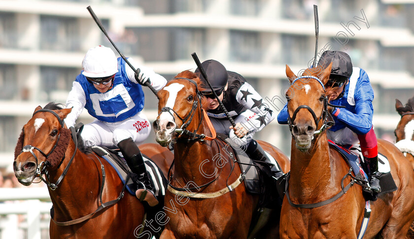 Taqdeer-0006 
 TAQDEER (right, Frankie Dettori) beats KEYSER SOZE (centre) and HUMBERT (left) in The Elite Racing Club Supporting Greatwood Spring Cup Newbury 21 Apr 2018 - Pic Steven Cargill / Racingfotos.com