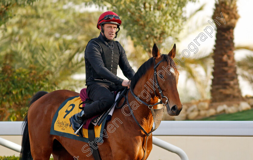 Luxembourg-0002 
 LUXEMBOURG training for The Neom Turf Cup
King Abdulaziz Racecourse, Saudi Arabia 20 Feb 2024 - Pic Steven Cargill / Racingfotos.com