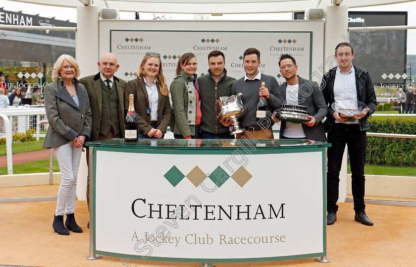 Foxcub-0008 
 Presentation for The Hunt Staff Benefit Society Open Hunters Chase Cheltenham 4 May 2018 - Pic Steven Cargill / Racingfotos.com