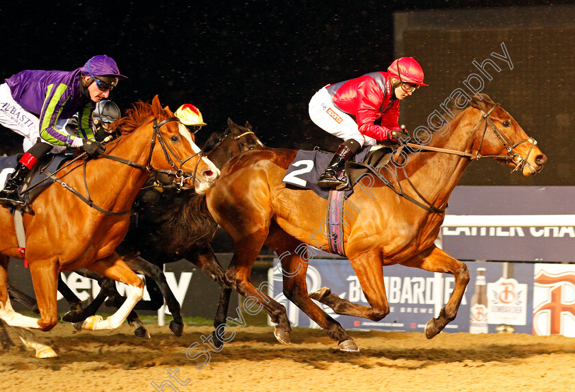 Carey-Street-0004 
 CAREY STREET (Hollie Doyle) beats HERONS NEST (left) in The Bombardier March To Your Own Drum Handicap
Wolverhampton 7 Jan 2021 - Pic Steven Cargill / Racingfotos.com