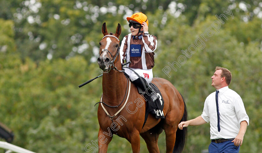 Hyanna-0010 
 HYANNA (Georgia Dobie) after The Betway Heed Your Hunch Handicap
Sandown 31 Aug 2019 - Pic Steven Cargill / Racingfotos.com