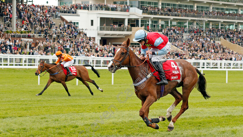 Fortune-Bound-0002 
 FORTUNE BOUND (Martin McIntyre) wins The Connolly's Red Mills Intermediate Point to Point Championship Final Hunters Chase Cheltenham 4 May 2018 - Pic Steven Cargill / Racingfotos.com