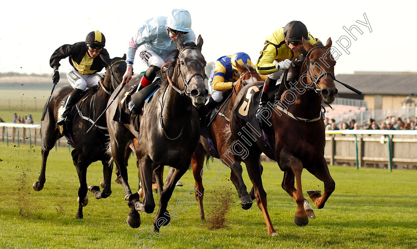 Pattie-0001 
 PATTIE (right, Gerald Mosse) beats CONTRIVE (left) in The AR Legal Fillies Handicap
Newmarket 24 Oct 2018 - Pic Steven Cargill / Racingfotos.com