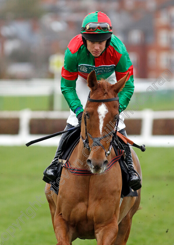 El-Saviour-0006 
 EL SAVIOUR (Tom Cannon) winner of The Denis O'Connell Memorial National Hunt Novices Hurdle
Warwick 22 Nov 2023 - Pic Steven Cargill / Racingfotos.com