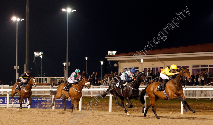 Mosalim-0001 
 MOSALIM (James Doyle) wins The toteswinger Two In The First Three Novice Median Auction Stakes Chelmsford 6 Apr 2018 - Pic Steven Cargill / Racingfotos.com