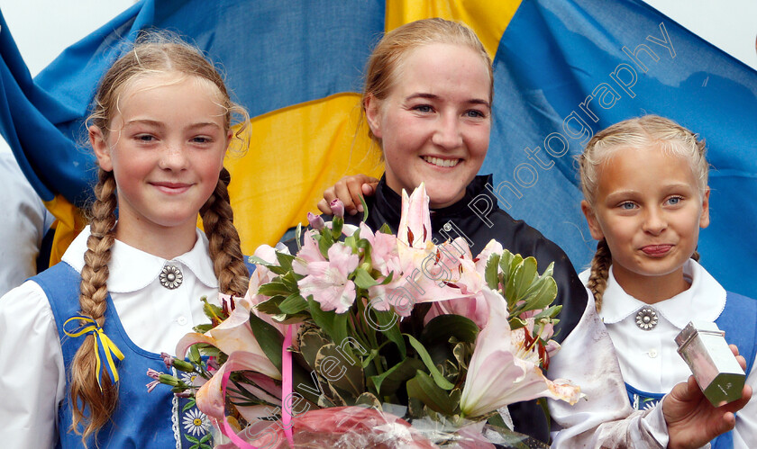 Josefin-Landgren-0003 
 JOSEFIN LANDGREN after winning The Lady Jockeys Thoroughbred World Championship
Bro Park Sweden 5 Aug 2018 - Pic Steven Cargill / Racingfotos.com