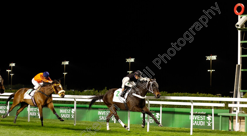 Cliffs-Of-Fury-0002 
 CLIFFS OF FURY (Rachel Venniker) wins The International Jockeys Challenge R4
King Abdulaziz Racecourse, Saudi Arabia, 23 Feb 2024 - Pic Steven Cargill / Racingfotos.com