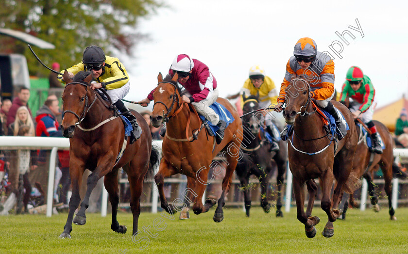 Cotubanama-0002 
 COTUBANAMA (left, Charles Bishop) beats HAATS OFF (right) in The Betfred Mobile Fillies Conditions Stakes Salisbury 29 Apr 2018 - Pic Steven Cargill / Racingfotos.com