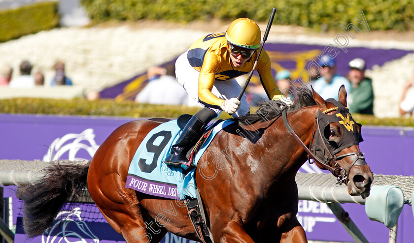 Four-Wheel-Drive-0008 
 FOUR WHEEL DRIVE (Irad Ortiz) wins The Breeders' Cup Juvenile Turf Sprint
Santa Anita USA 1 Nov 2019 - Pic Steven Cargill / Racingfotos.com