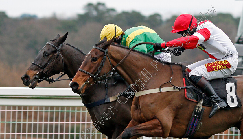 Mr-Medic-0005 
 MR MEDIC (right, James Best) beats ROCK ON ROCKY (left) in The My Pension Expert Handicap Chse Ascot 23 Dec 2017 - Pic Steven Cargill / Racingfotos.com