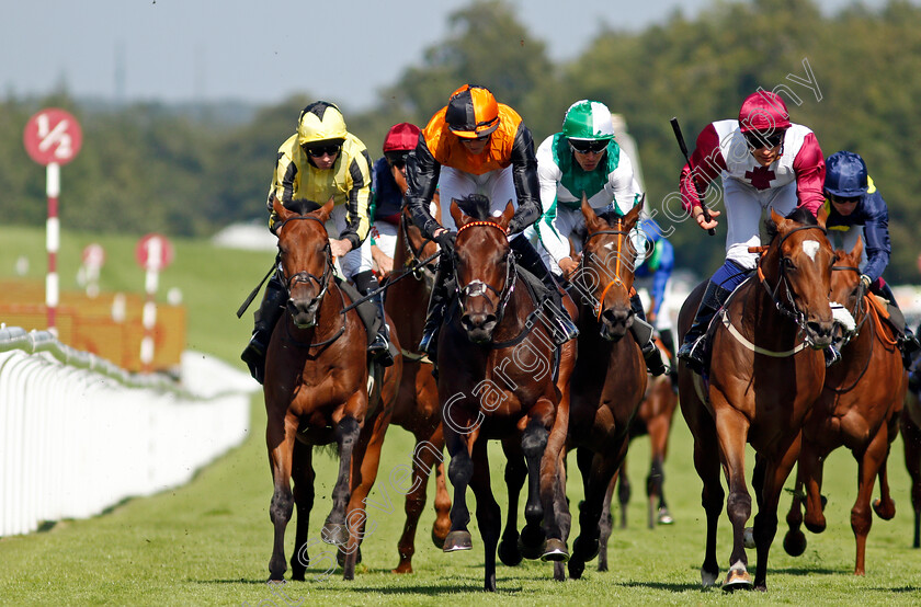 Aswan-0004 
 ASWAN (centre, James Doyle) beats BASTOGNE (right) and ADJUVANT (left) in The Goodwood Racecourse Patrons Nursery
Goodwood 29 Jul 2021 - Pic Steven Cargill / Racingfotos.com