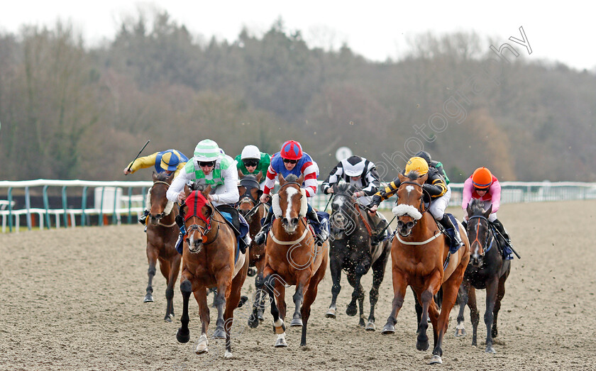 Griggy-0001 
 GRIGGY (left, Adam Kirby) beats ILLUSTRIOUS SPIRIT (right) in The Betway Classified Stakes
Lingfield 18 Dec 2019 - Pic Steven Cargill / Racingfotos.com