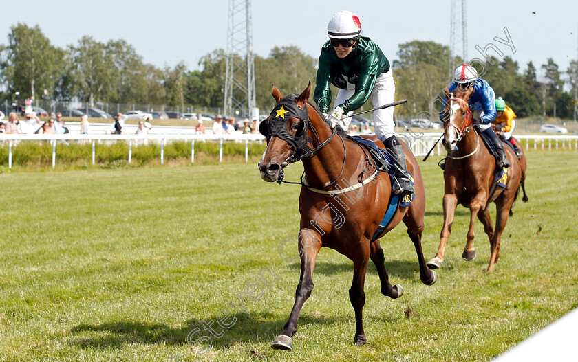 Chilterns-0002 
 CHILTERNS (Nanako Fujita) wins The Women Jockeys' World Cup Leg5 
Bro Park, Sweden 30 Jun 2019 - Pic Steven Cargill / Racingfotos.com