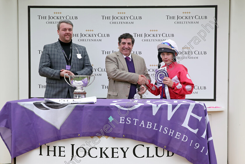 Pony-Race-Presentation-0006 
 Presentation to Freddie Gingell
Cheltenham 17 Nov 2019 - Pic Steven Cargill / Racingfotos.com