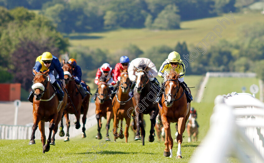 Sea-The-Caspar-0002 
 SEA THE CASPAR (right, Ross Coakley) beats AJERO (left) in The Cazoo Maiden Stakes Div1
Chepstow 27 May 2022 - Pic Steven Cargill / Racingfotos.com