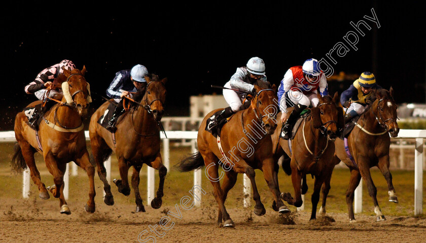 Hunters-Step-0001 
 HUNTERS STEP (Grace McEntee) beats SHYJACK (left) in The Racing Welfare Handicap Div1
Chelmsford 18 Feb 2021 - Pic Steven Cargill / Racingfotos.com