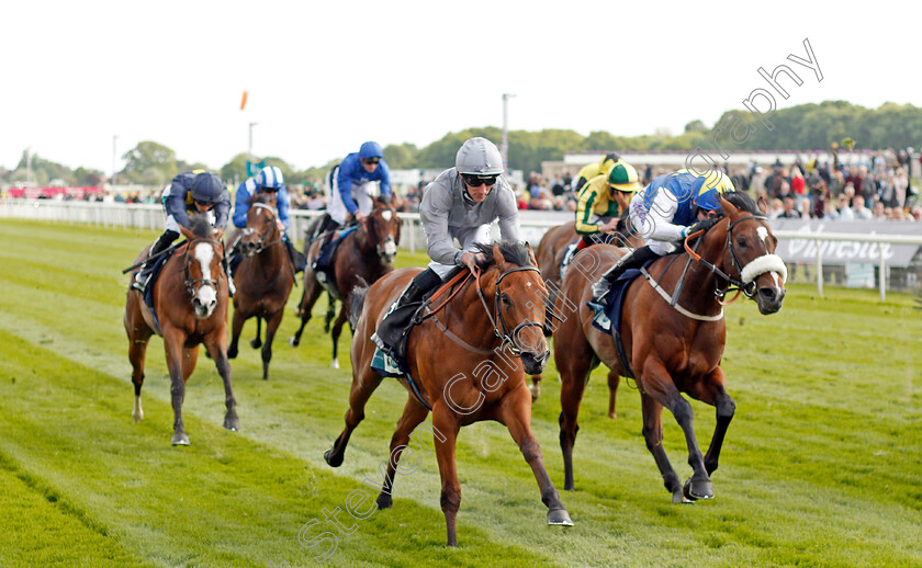 Main-Desire-0004 
 MAIN DESIRE (centre, Daniel Tudhope) beats HEY JONESY (right) in The British Stallion Studs EBF Westow Stakes York 17 May 2018 - Pic Steven Cargill / Racingfotos.com