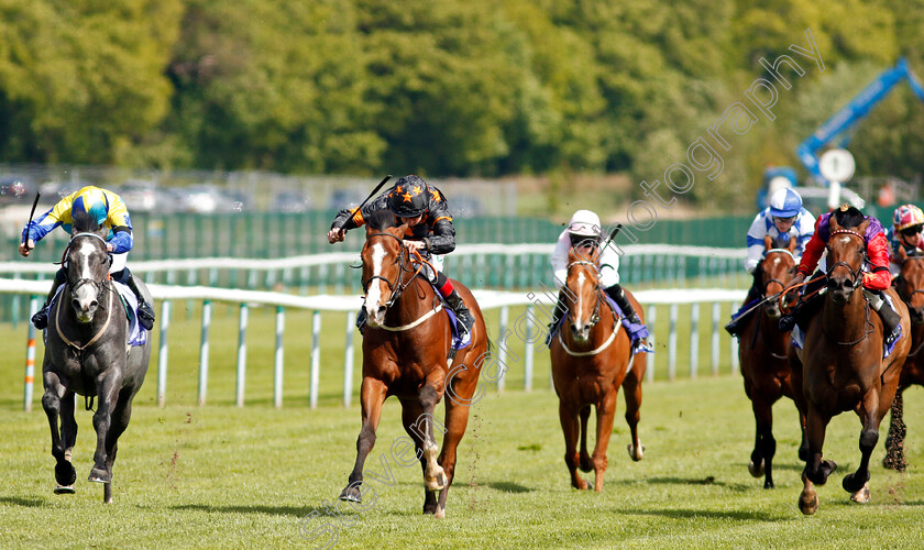 Rohaan-0004 
 ROHAAN (centre, Shane Kelly) beats DRAGON SYMBOL (left) in The Casumo Bet10Get10 Sandy Lane Stakes
Haydock 22 May 2021 - Pic Steven Cargill / Racingfotos.com