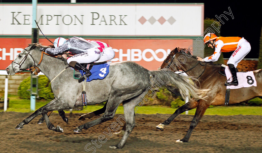 General-Hazard-0002 
 GENERAL HAZARD (Edward Greatrex) wins The Matchbook Betting Podcast Handicap Kempton 13 Dec 2017 - Pic Steven Cargill / Racingfotos.com