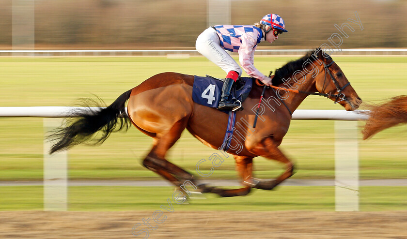 Clap-Your-Hands-0002 
 CLAP YOUR HANDS (Poppy Bridgwater) on his way to winning The Betway Handicap
Wolverhampton 3 Jan 2020 - Pic Steven Cargill / Racingfotos.com