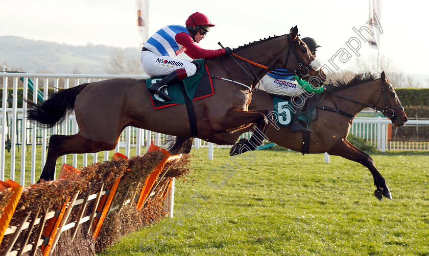 I-K-Brunel-0001 
 I K BRUNEL (left, Richard Johnson) with MONSIEUR D'ARQUE (right) 
Cheltenham 14 Dec 2018 - Pic Steven Cargill / Racingfotos.com