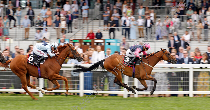 Billy-Mill-0003 
 BILLY MILL (Saffie Osborne) beats AMSTERDAM (left) in The Chapel Down Handicap
Ascot 26 Jul 2024 - Pic Steven Cargill / Racingfotos.com