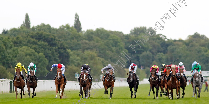 Designer-0002 
 DESIGNER (3rd left, William Buick) wins The IRE Incentive It Pays To Buy Irish Fillies Handicap
York 23 Aug 2023 - Pic Steven Cargill / Racingfotos.com