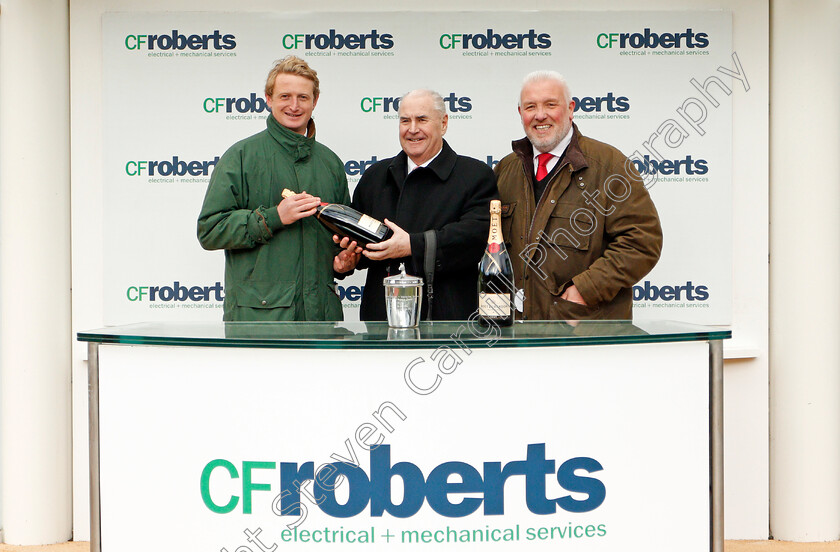 Zara-Hope-0007 
 Presentation to David Jeffreys and Mark Smith for The CF Roberts Electrical & Mechanical Services Mares Handicap Chase won by ZARA HOPE
Cheltenham 13 Dec 2019 - Pic Steven Cargill / Racingfotos.com