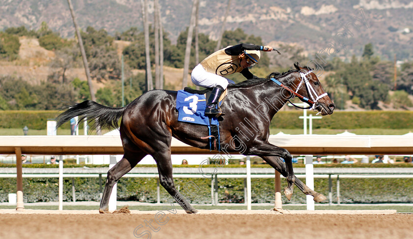 Tap-Back-0006 
 TAP BACK (Victor Espinoza) wins The Golden State Juvenile
Santa Anita USA 1 Nov 2019 - Pic Steven Cargill / Racingfotos.com