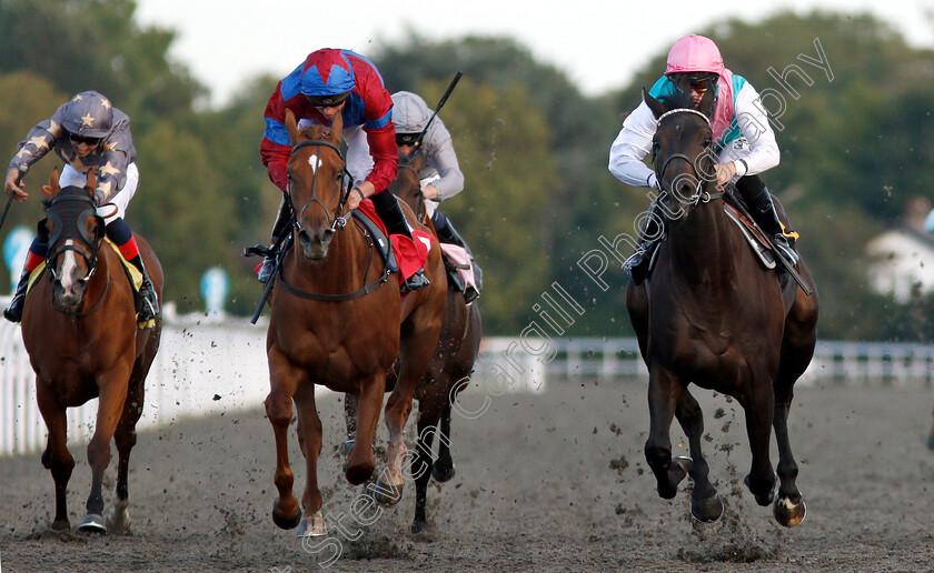 Sand-Share-0001 
 SAND SHARE (right, Richard Kingscote) beats DEIRA SURPRISE (2nd left) in The British Stallion Studs EBF Fillies Novice Stakes
Kempton 8 Aug 2018 - Pic Steven Cargill / Racingfotos.com