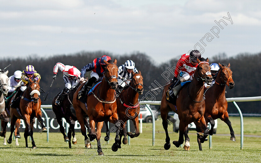 Billhilly-0001 
 BILLHILLY (right, Stevie Donohoe) beats ZLATAN (left) in The Mansionbet Beaten By A Head Handicap
Nottingham 7 Apr 2021 - Pic Steven Cargill / Racingfotos.com