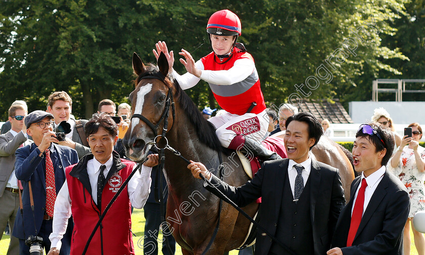 Deirdre-0018 
 DEIRDRE (Oisin Murphy) after The Qatar Nassau Stakes
Goodwood 1 Aug 2019 - Pic Steven Cargill / Racingfotos.com