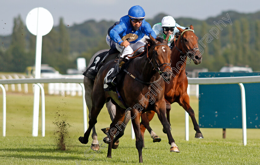 New-Heights-0002 
 NEW HEIGHTS (Tyler Saunders) wins The Always Bet Responsibly At BetVictor Apprentice Handicap
Newbury 13 Aug 2021 - Pic Steven Cargill / Racingfotos.com