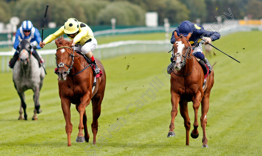 Ostilio-0002 
 OSTILIO (left, Andrea Atzeni) beats SYMBOLIZE (right) in The Betfair EBF Conditions Stakes
Haydock 3 Sep 2020 - Pic Steven Cargill / Racingfotos.com