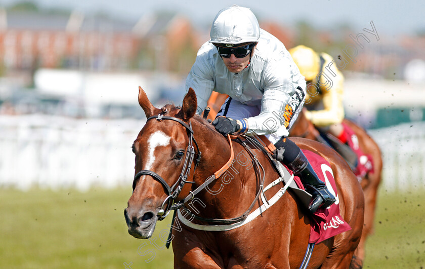 Communique-0008 
 COMMUNIQUE (Silvestre De Sousa) wins The Al Zubarah London Gold Cup Newbury 19 May 2018 - Pic Steven Cargill / Racingfotos.com