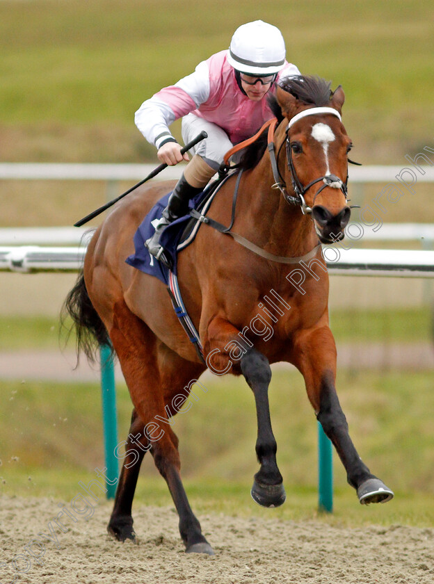 Attracted-0006 
 ATTRACTED (Richard Kingscote) wins The Bombardier Novice Stakes
Lingfield 19 Feb 2021 - Pic Steven Cargill / Racingfotos.com