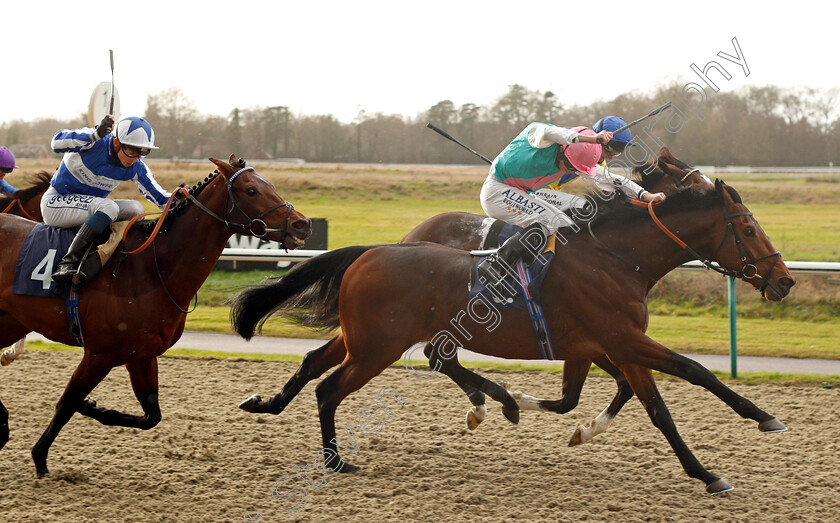 Sangarius-0004 
 SANGARIUS (Ryan Moore) beats BANGKOK (left, David Probert) in The Betway Quebec Stakes
Lingfield 19 Dec 2020 - Pic Steven Cargill / Racingfotos.com