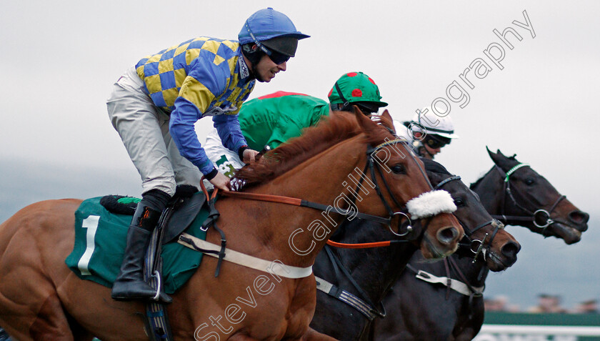 Audacity-0003 
 AUDACITY (left, Gavin Sheehan) beats OCEAN WIND (centre) and GENOLA (right) in The EBF Stallions & Cheltenham Pony Club Standard Open National Hunt Flat Race
Cheltenham 1 Jan 2020 - Pic Steven Cargill / Racingfotos.com