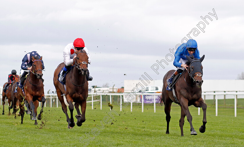 Corolla-Point-0003 
 COROLLA POINT (Dougie Costello) beats SO DARN HOT (2nd left) in The British EBF Novice Stakes
Yarmouth 22 Oct 2024 - Pic Steven Cargill / Racingfotos.com